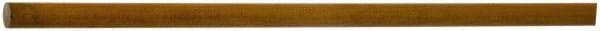 Made in USA - 2' Long, 1-3/4" Diam, Polyurethane Plastic Rod - 40A Hardness, Black - A1 Tooling