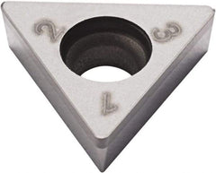 Seco - TCGW21.51 Grade CBN200 PCBN Turning Insert - Uncoated, 60° Triangle, 1/4" Inscr Circle, 3/32" Thick, 1/64" Corner Radius - A1 Tooling