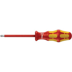 Wera - #1 Point, 3-1/8" Blade Length Insulated Screwdriver - 305mm OAL - A1 Tooling