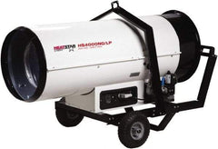 Heatstar - 400,000 BTU, Natural Gas/Propane Dual Fuel Direct Fired Heater - 2 to 100 Lb Tanks Min Fuel Capacity, 56" Long x 24" Wide x 33" High - A1 Tooling