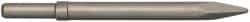 PRO-SOURCE - 10.2" OAL, Moil Point Chisel - Round Shank, Alloy Steel - A1 Tooling