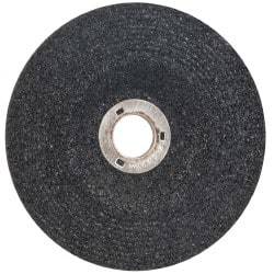 PRO-SOURCE - 24 Grit, 4" Wheel Diam, 1/4" Wheel Thickness, 5/8" Arbor Hole, Type 27 Depressed Center Wheel - Aluminum Oxide - A1 Tooling