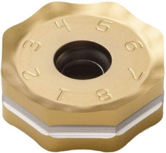 Seco - ONMU090520 ME13 Grade MP3000 Carbide Milling Insert - TiAlN Finish, 0.228" Thick, 0.866" Inscribed Circle - A1 Tooling