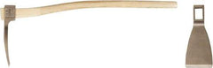 Ampco - 5 Lb Head Adze - 34" OAL, 5" Long Blade, 34" Long Handle, Wood Standard Handle, 11" Long Head - A1 Tooling