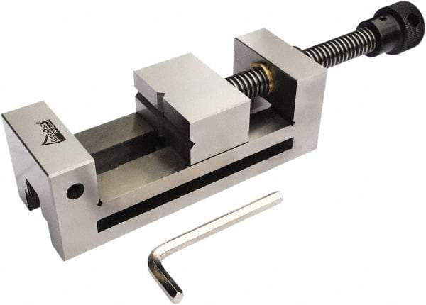 Gibraltar - 2-3/4" Jaw Width, 3" Jaw Opening Capacity, 1-9/16" Jaw Height, Toolmaker's Vise - Flat Jaw, 0.003" Parallelism, 0.005" Squareness, 254mm OAL x 4-1/4" OAH - A1 Tooling