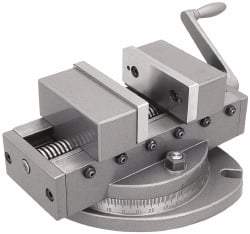 Gibraltar - 6" Jaw Width, 6" Max Jaw Opening, 2-1/4" Throat Depth, Self Centering Vise - 15" OAL x 6-1/2" OAH - A1 Tooling