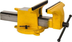 Gibraltar - 10" Jaw Width x 10" Jaw Opening Capacity, 4" Throat Depth, Bench & Pipe Combination Vise - 7/8 to 2-5/8" Pipe Capacity, Swivel Base, Bolt Down Attachment, Steel - A1 Tooling