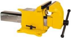 Gibraltar - 6" Jaw Width x 6" Jaw Opening Capacity, 3" Throat Depth, Bench & Pipe Combination Vise - 1/2 to 2" Pipe Capacity, Swivel Base, Bolt Down Attachment, Steel - A1 Tooling