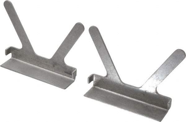 Gibraltar - 4-1/2" Jaw Width, Aluminum, Vise Jaw Cap - Press On Attachment - A1 Tooling