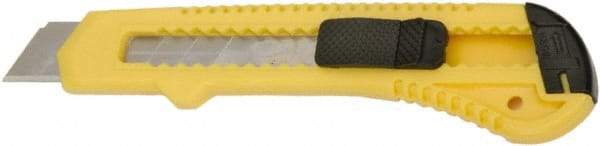 Ability One - Snap Utility Knife - 5-5/8" Steel Blade, Yellow Plastic Handle - A1 Tooling