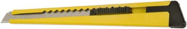 Ability One - Snap Utility Knife - 4-5/8" Steel Blade, Yellow Plastic Handle - A1 Tooling