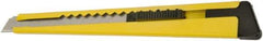 Ability One - Snap Utility Knife - 4-5/8" Steel Blade, Yellow Plastic Handle - A1 Tooling