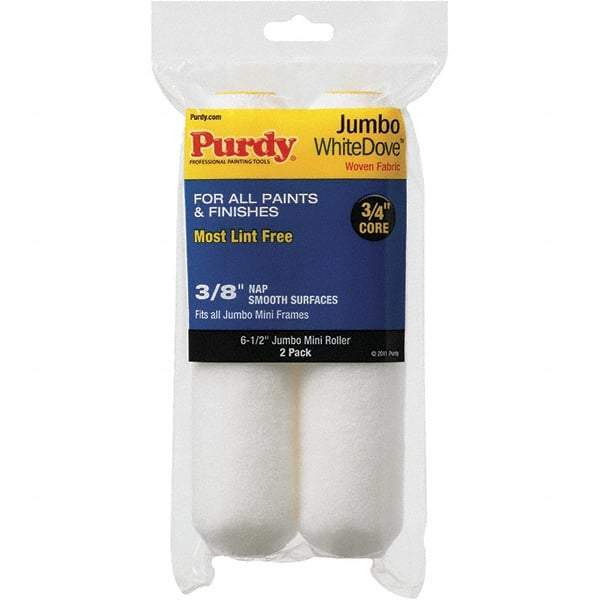 Purdy - 3/8" Nap, 6-1/2" Wide Paint Mini Roller Covers - Semi-Smooth Texture, Woven Dralon Fabric - A1 Tooling