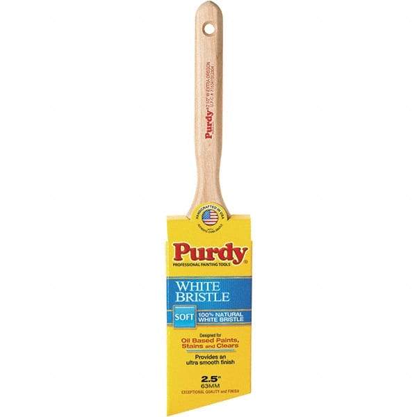 Purdy - 2-1/2" Angled Hog General Purpose Paint Brush - 2-7/8" Bristle Length, 7-1/4" Wood Fluted Handle - A1 Tooling