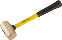 Ampco - 4 Lb Head Mallet - 15" OAL, 15" Long Fiberglass Handle with Grip - A1 Tooling