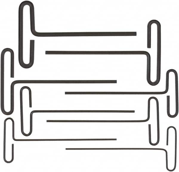 Bondhus - 8 Piece Loop T-Handle Hex Key Set - Hex Range 3/32 to 1/4", 6" OAL, Protanium High Torque Steel - A1 Tooling