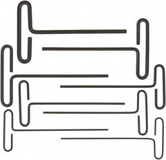 Bondhus - 8 Piece Loop T-Handle Hex Key Set - Hex Range 3/32 to 1/4", 6" OAL, Protanium High Torque Steel - A1 Tooling