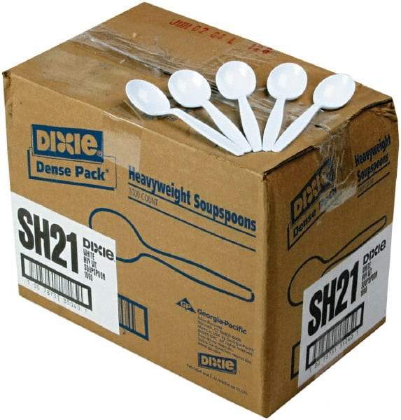 Dixie - Dixie Plastic Tableware, Heavyweight Soup Spoons - White - A1 Tooling