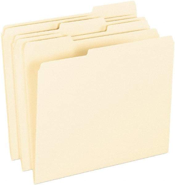 Pendaflex - 8-1/2 x 11", Letter Size, Manila, File Folders with Top Tab - 11 Point Stock, 1/3 Tab Cut Location - A1 Tooling