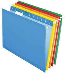 Pendaflex - 8-1/2 x 11", Letter Size, Assorted Colors, Standard Hanging File Folders - 11 Point Stock, 1/5 Tab Cut Location - A1 Tooling