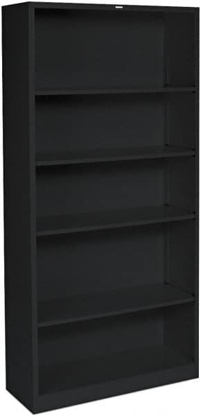 Hon - 6 Shelf, 72" High x 36" Wide Bookcase - 14.19" Deep, Wood Veneer, Medium Oak - A1 Tooling