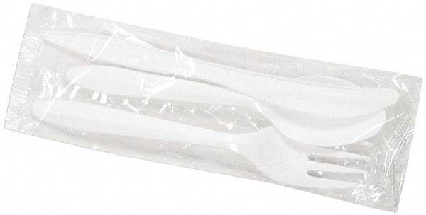 Boardwalk - Boardwalk Three-Piece Wrapped Cutlery Kit: Fork, Knife, Spoon - White - A1 Tooling