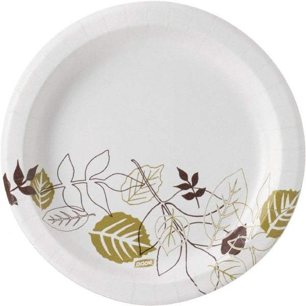 Dixie - Dixie Ultralux Pathways Heavyweight Paper Plates, 8-1/2" - Heavyweight Paper Plates 8-1/2 Inch, Green and Burgundy - A1 Tooling