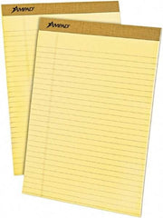 AMPAD - 50 Sheet, 8-1/2 x 11-3/4", Legal (Style) Writing Pad - Canary - A1 Tooling