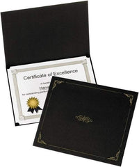 OXFORD - 5 Piece Black Document Holders-Certificate/Document - 9-3/4" High x 12-1/2" Wide - A1 Tooling