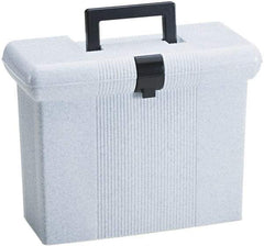 Pendaflex - 1 Compartment, 14-7/8 Inch Wide x 6-1/2 Inch Deep x 11-7/8 Inch High, Portable Storage Box - Plastic, Granite - A1 Tooling