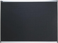 Quartet - 48" Wide x 36" High Tack Bulletin Board - High-Density Foam, Black - A1 Tooling