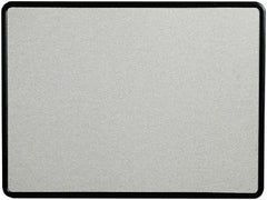 Quartet - 48" Wide x 36" High Open Cork Bulletin Board - Fabric, Gray - A1 Tooling