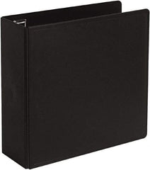 Cardinal - 4" Sheet Capacity, 8-1/2 x 11", Non-View Ring Binder - Vinyl, Black - A1 Tooling