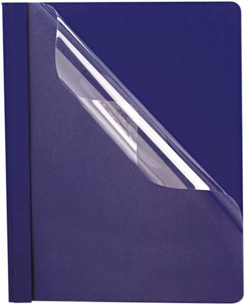 OXFORD - 8-1/2" Long x 11" Wide 3 Fasteners Report Cover - Blue - A1 Tooling