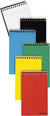 AMPAD - 60 Sheet, 3 x 5", Narrow Memo Book (Top Bound) - Red & Blue & Black on White - A1 Tooling