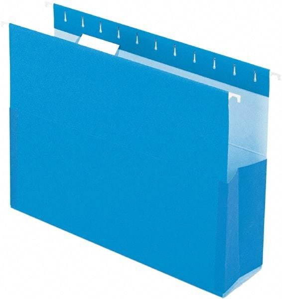 Pendaflex - 8-1/2 x 11", Letter Size, Blue, Box Bottom Hanging File Folders with Sides - 11 Point Stock - A1 Tooling