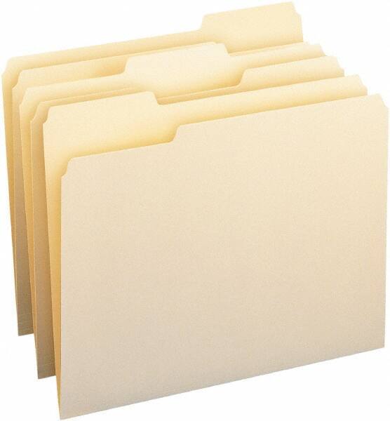 Samsill - 8-1/2 x 11", Letter Size, Manila, File Folders with Top Tab - 11 Point Stock, 1/3 Tab Cut Location - A1 Tooling