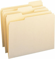 Samsill - 8-1/2 x 11", Letter Size, Manila, File Folders with Top Tab - 11 Point Stock, 1/3 Tab Cut Location - A1 Tooling