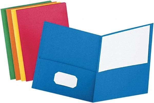 OXFORD - 8-1/2 x 11", Letter Size, Assorted Colors, Pocket Folders - 11 Point Stock - A1 Tooling