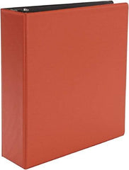 UNIVERSAL - 3" Sheet Capacity, 11 x 8-1/2", Non-View Ring Binder - Suede Finish Vinyl, Red - A1 Tooling