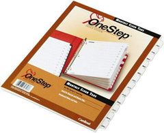 Cardinal - 11 x 8 1/2" Jan to Dec Label, 3-Hole Punched, Preprinted Divider - White - A1 Tooling