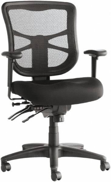 ALERA - 20-1/8 to 22-7/8" High Office/Managerial/Executive Chair - 20" Wide x 21" Deep, Premium Fabric Seat, Black - A1 Tooling