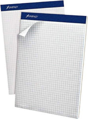 AMPAD - 100 Sheet, 8-1/2 x 11-3/4", Quadrille Writing Pad - White - A1 Tooling