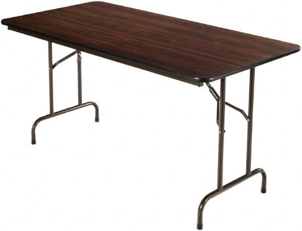 ALERA - 60" Long x 30" Wide x 29" High, Rectangular Folding Table - Walnut - A1 Tooling