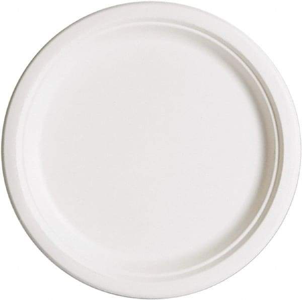 ECO PRODUCTS - Eco-Products Compostable Sugarcane Dinnerware, 10" Plate - White - A1 Tooling