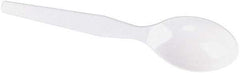 Dixie - Dixie Plastic Tableware, Heavy Mediumweight Teaspoons - White - A1 Tooling