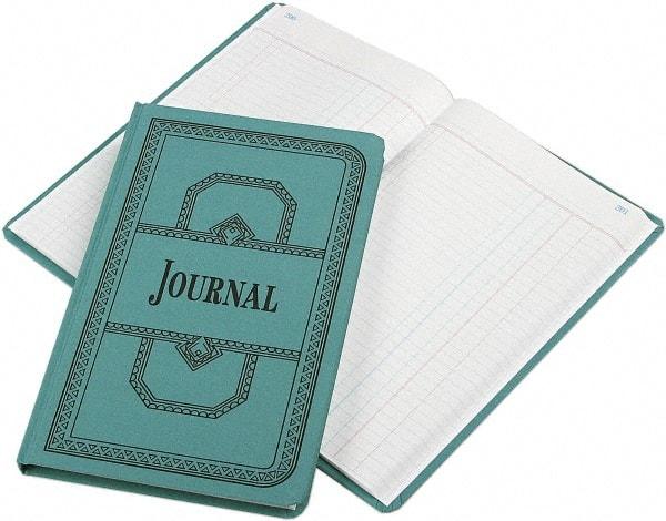 Boorum & Pease - 300 Sheet, 12-1/8 x 7-5/8", Journal Rule Record/Account Book - Blue - A1 Tooling