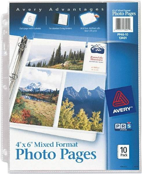 AVERY - 10 Piece Clear Photo Albums Accessories-Pages - 11-1/4" High x 8-1/2" Wide - A1 Tooling