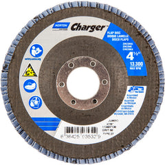 ‎4-1/2″ × 1/4″ × 7/8″ Jumbo Charger R822 Flap Disc Type 27 Jumbo 60 Grit - A1 Tooling