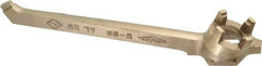 Ampco - 12" Long Aluminum Bronze Drum Plug Wrench - For Use with 3/4" and 2" Bungs, Nonsparking - A1 Tooling